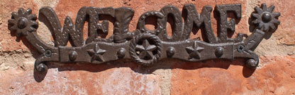 Rustic Cast Iron Decorative Welcome Sign