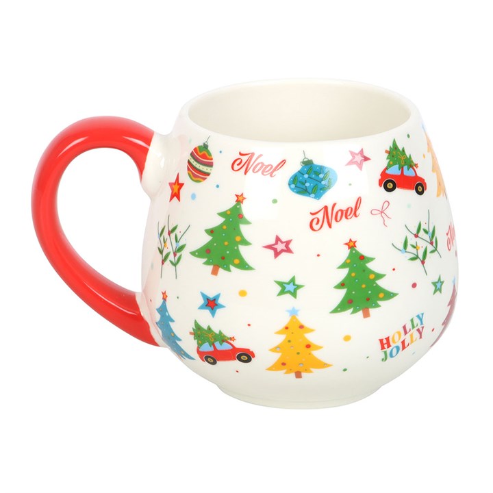 Nostalgic Christmas Print Mug and Socks Set 500ml