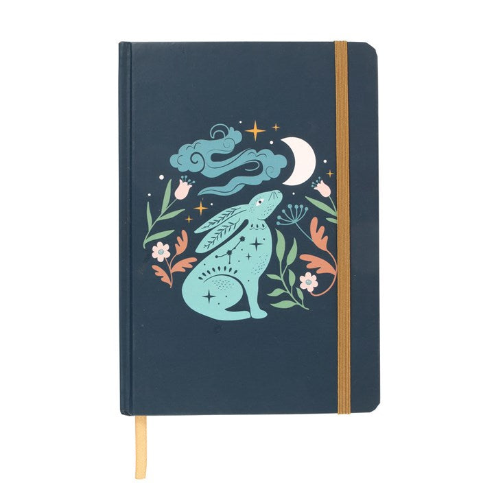 Midnight Hare A5 Notebook 21cm