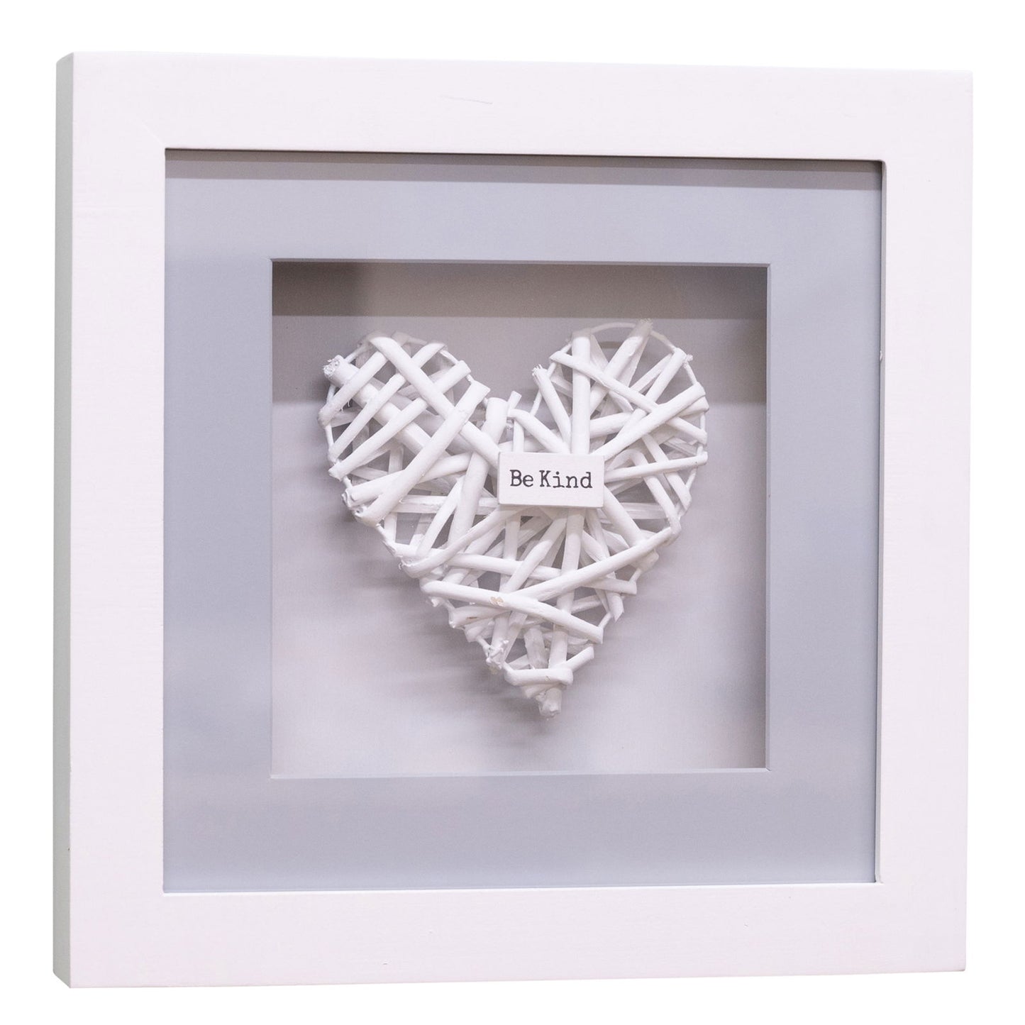 Set of 4 Be Kind Woven Heart Frames