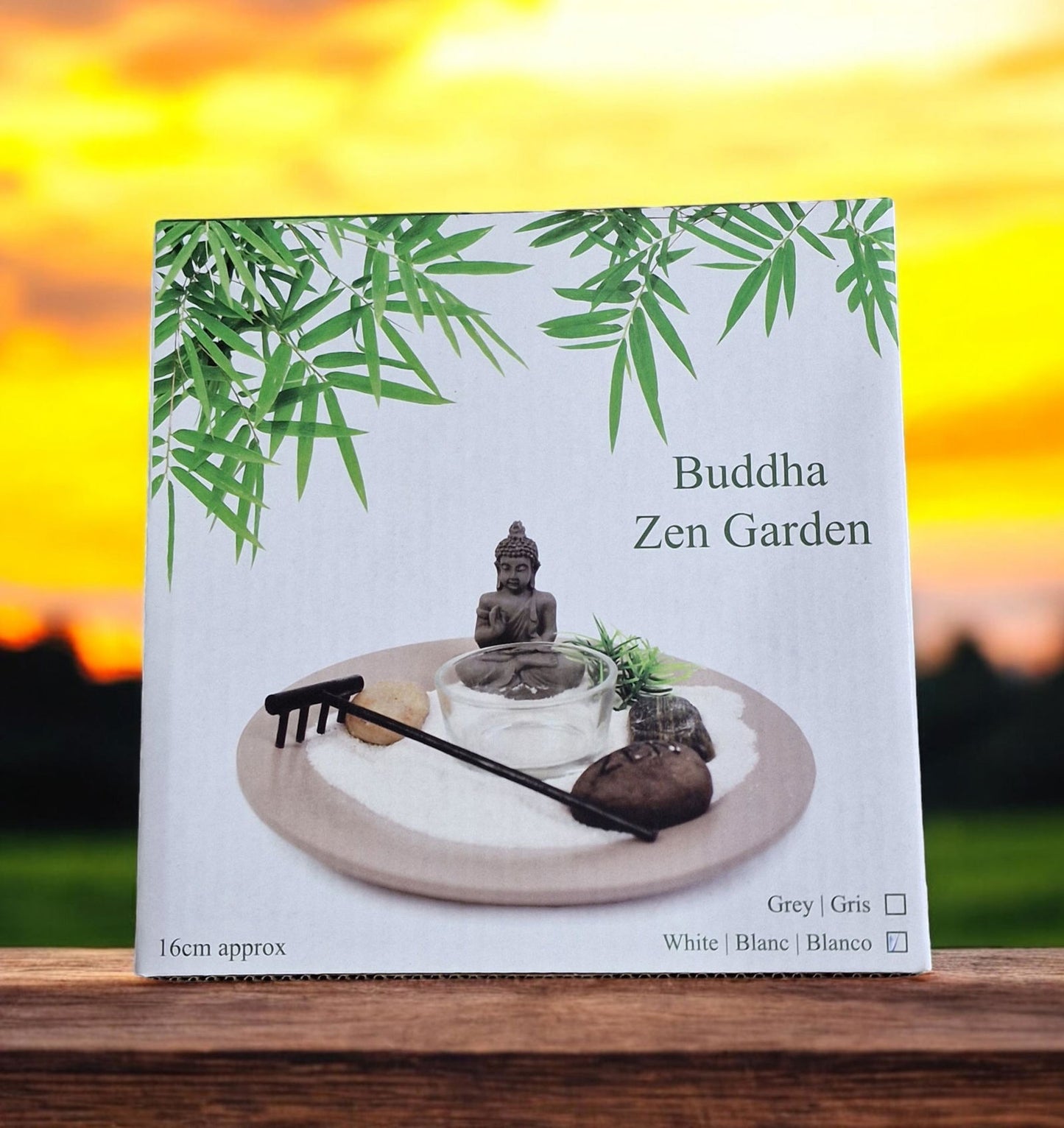 Buddha Zen Garden Self Assembly White 16cm