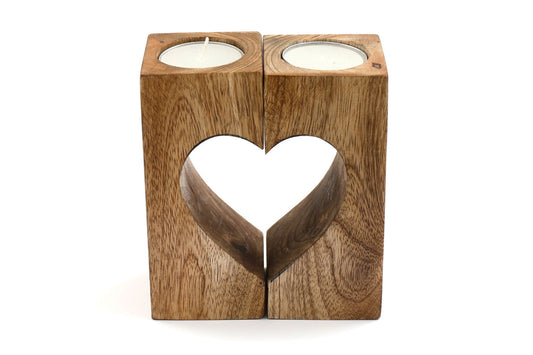 Cut-Out Heart Tealight Holders