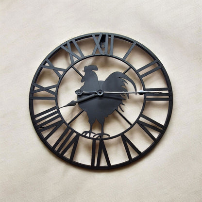 Roman Chicken Clock 40cm