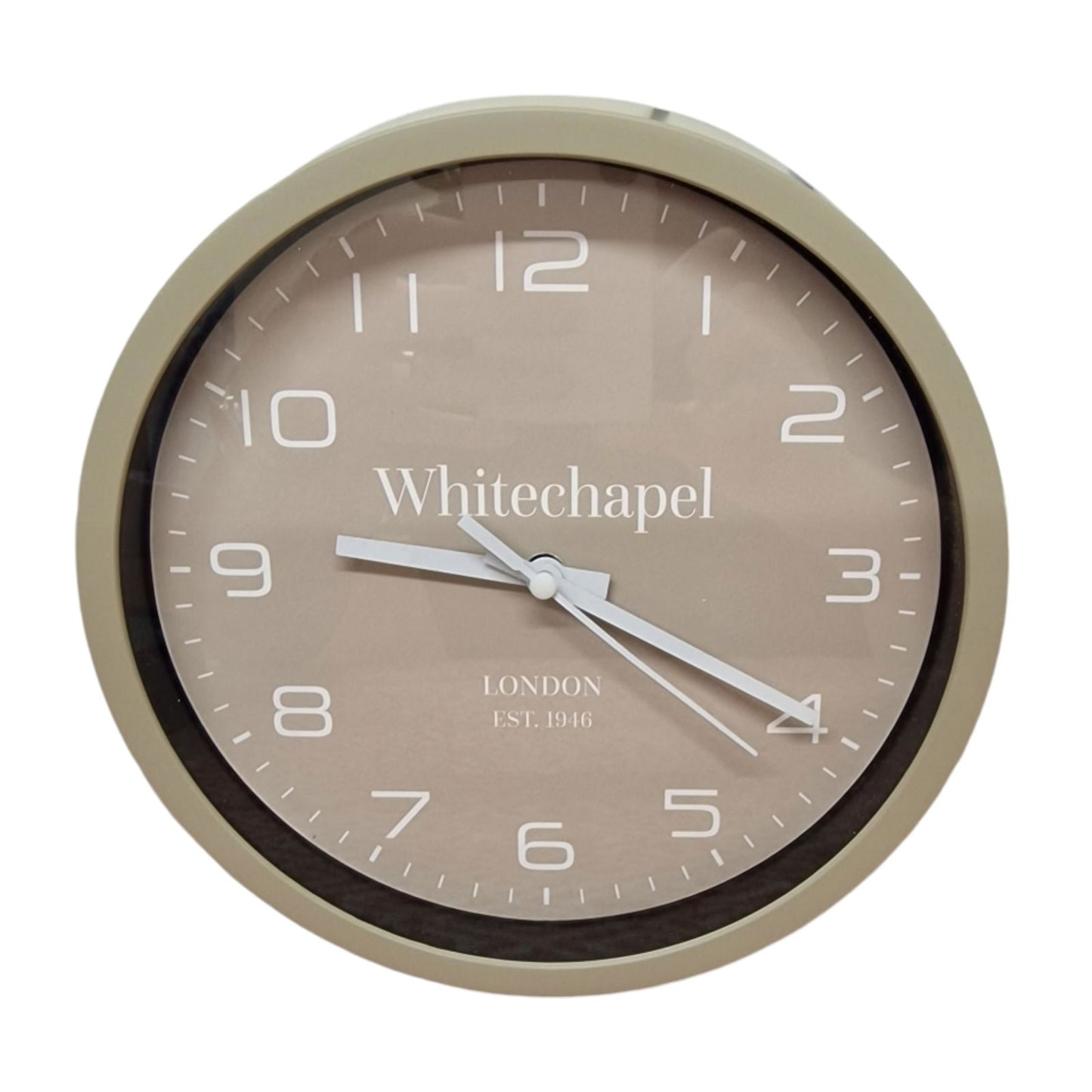 Taupe Tonal Clock 20cm