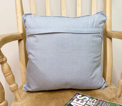 Scatter Cushion With A Grey Heart Print Design 37cm