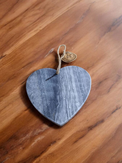 Grey Heart Chopping Board 24x26cm