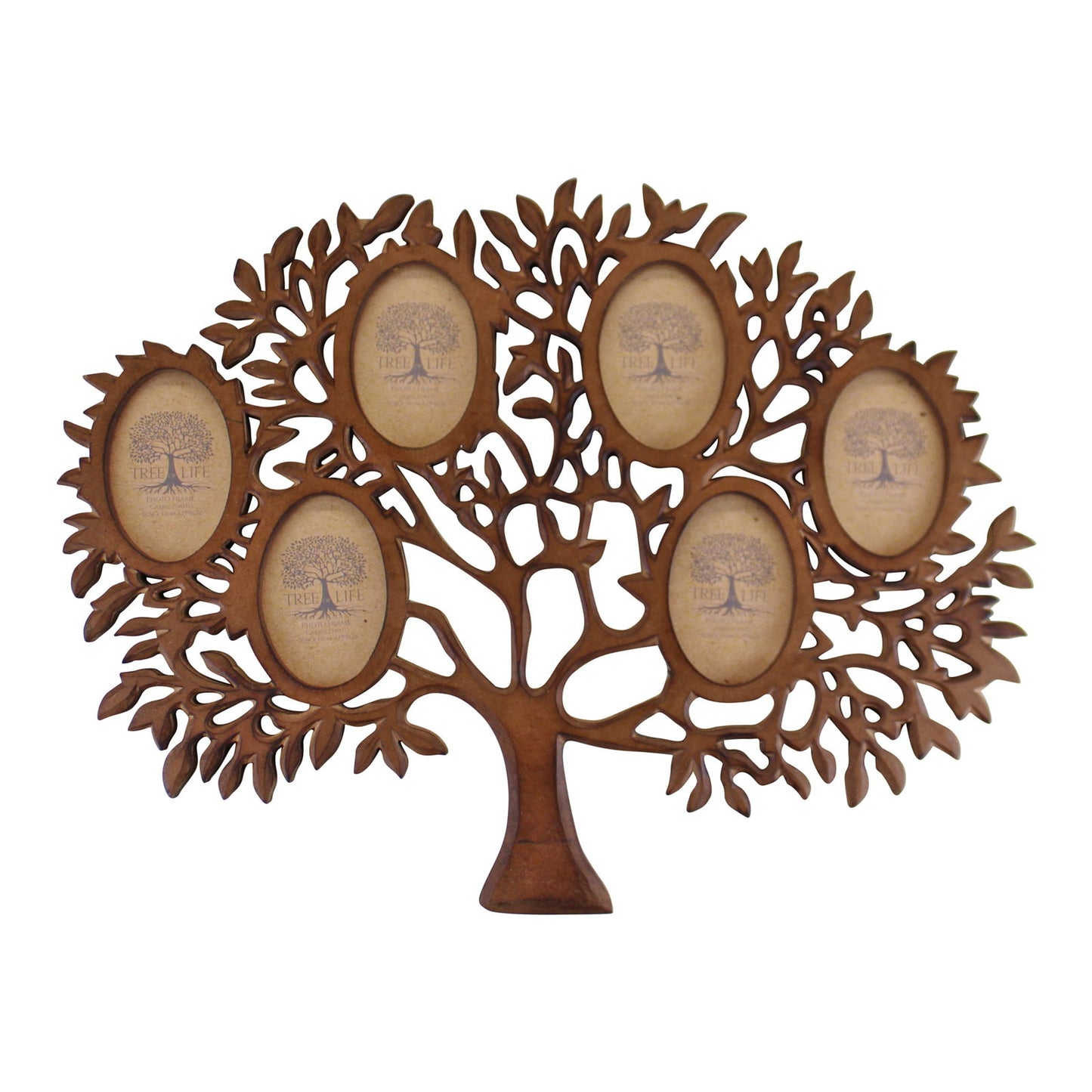 Wooden Multi Photo Frame, Tree Of Life Design