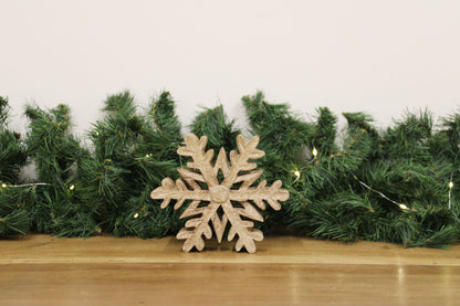 Wooden Snowflake Decoration Small