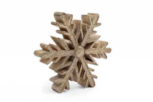 Wooden Snowflake Decoration