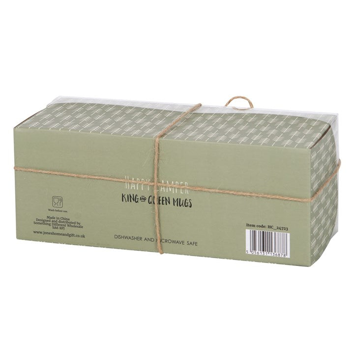 King and Queen Couples Caravan Mug Set 10.5cm