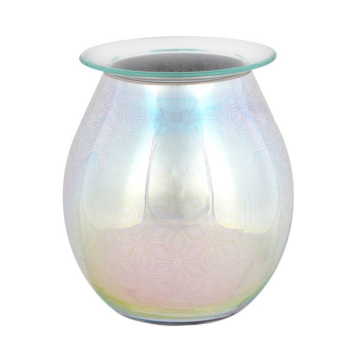 3D Geometric Flower Light Up Electric Oil Burner 14cm