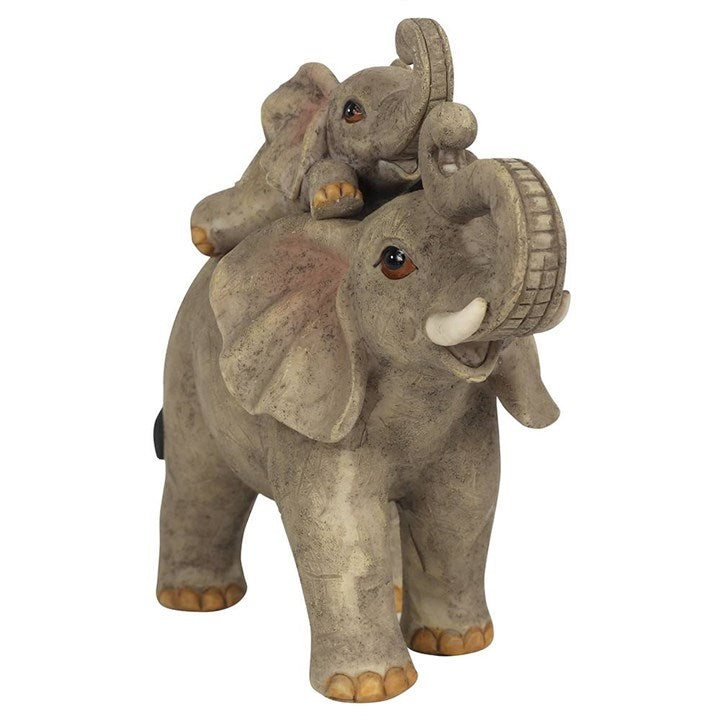 Elephant Adventure Mother and Baby Elephant Ornament 13.6cm