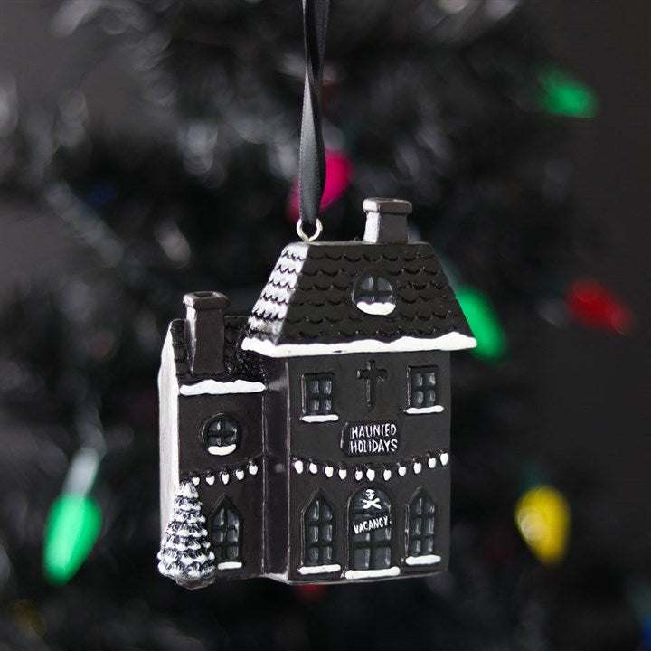 Haunted Holiday House Resin Christmas Decoration 10cm