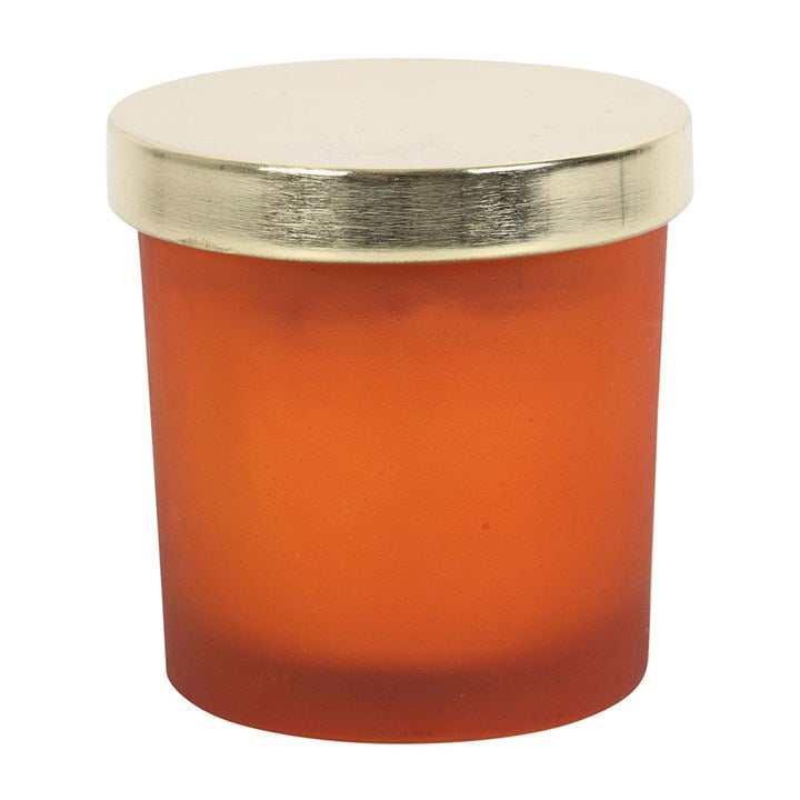 Sacral Chakra Orange Crystal Chip Candle 8cm