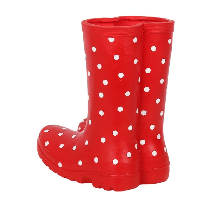 Red Welly Boot Planter 21.5cm