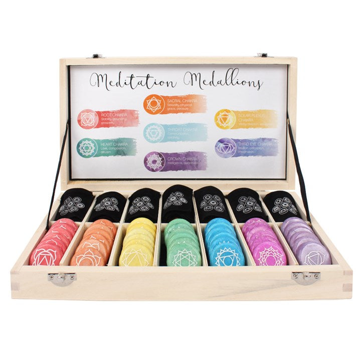 Set of 42 Chakra Meditation Stones 5.5cm