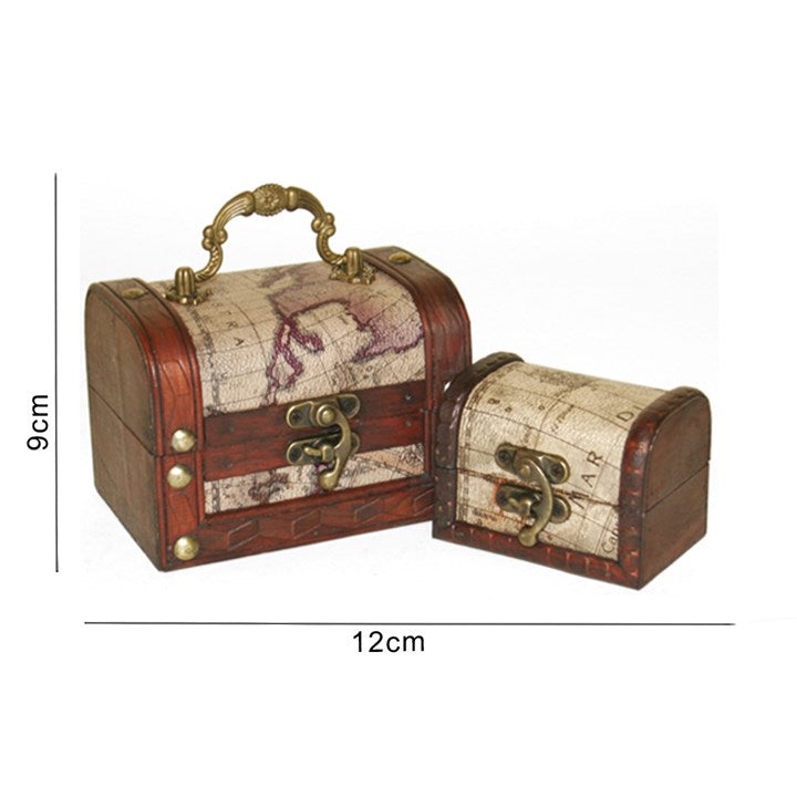 Set of 2 Map Chests 12cm