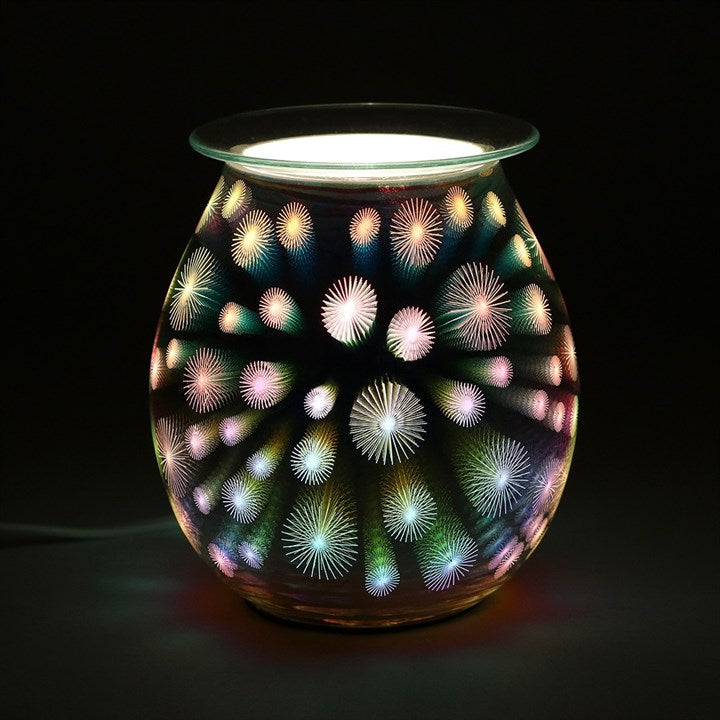 3D Starburst Light Up Electric Oil Burner 14cm