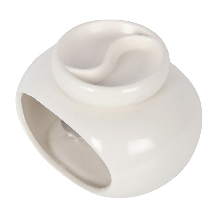 Off White Double Oil Burner 14cm