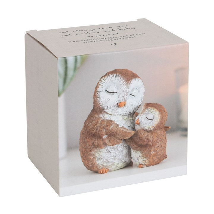 Owl Always Love You Owl Mother and Baby Ornament 8.5cm