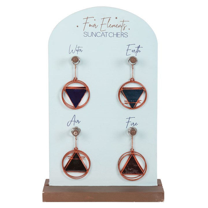 Set of 24 Four Elements Suncatchers on Display