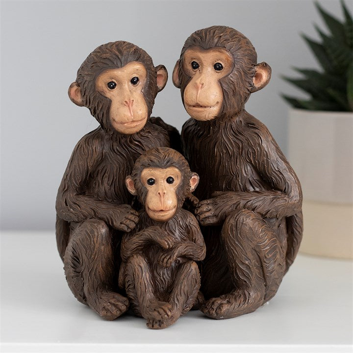 Just The Tree Of Us Monkey Family Ornament 12.5cm