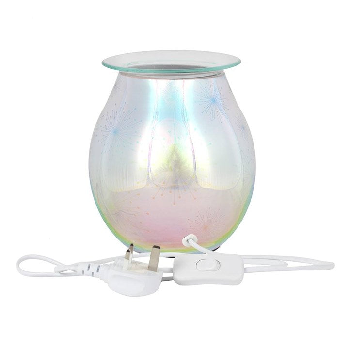 3D Firework Effect Light Up Electric Oil Burner 21cm