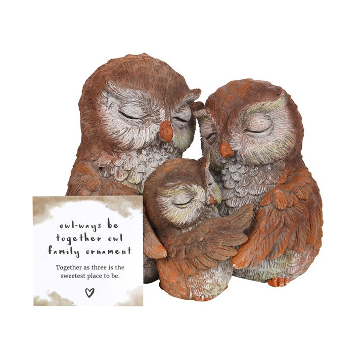 Owl-ways Be Together Owl Family Ornament 9cm