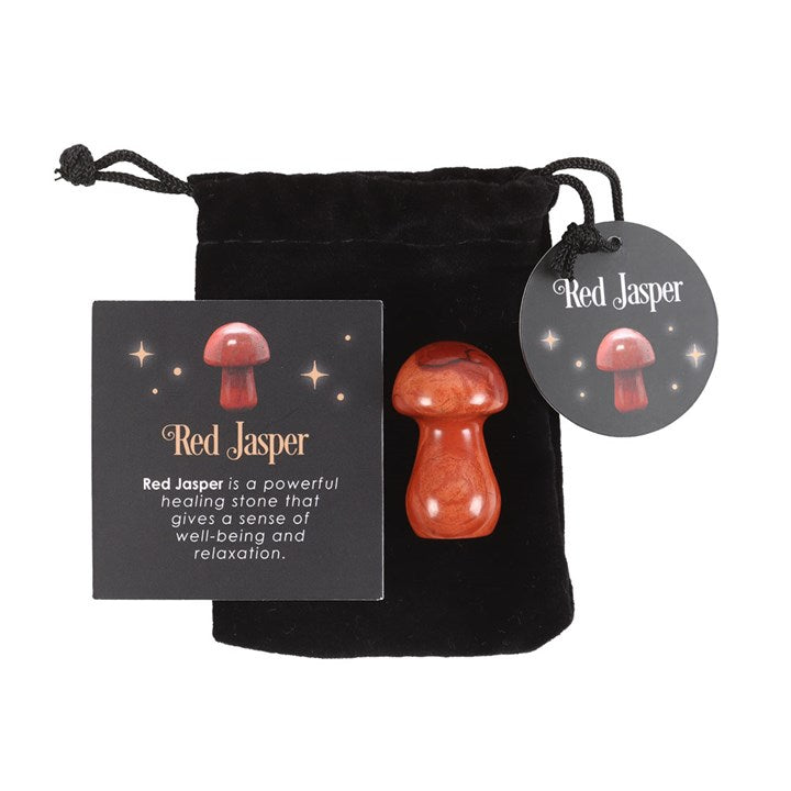 Magical Red Jasper Crystal Mushroom 4cm