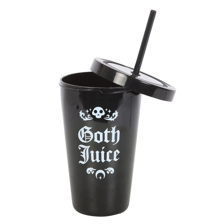 Goth Juice Plastic Tumbler with Straw 23.5cm