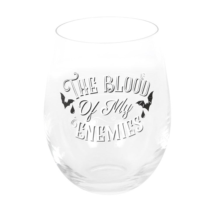 Blood Of My Enemies Stemless Wine Glass 12cm