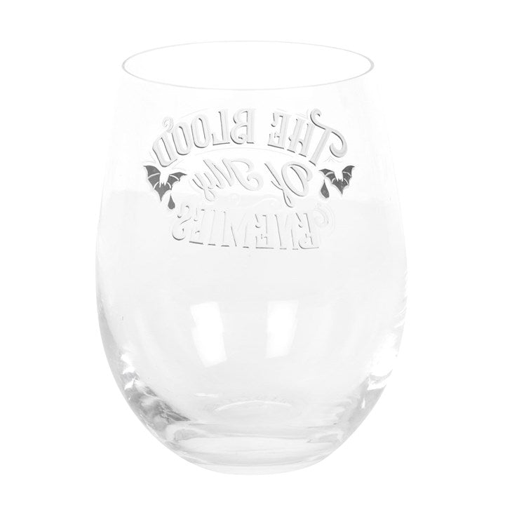Blood Of My Enemies Stemless Wine Glass 12cm