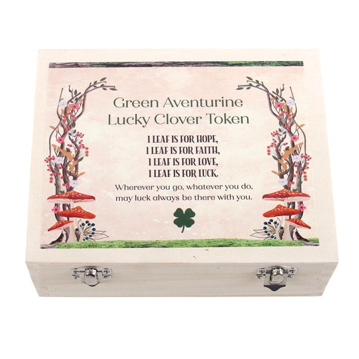 Set of 24 Lucky Clover Sentiment Stones