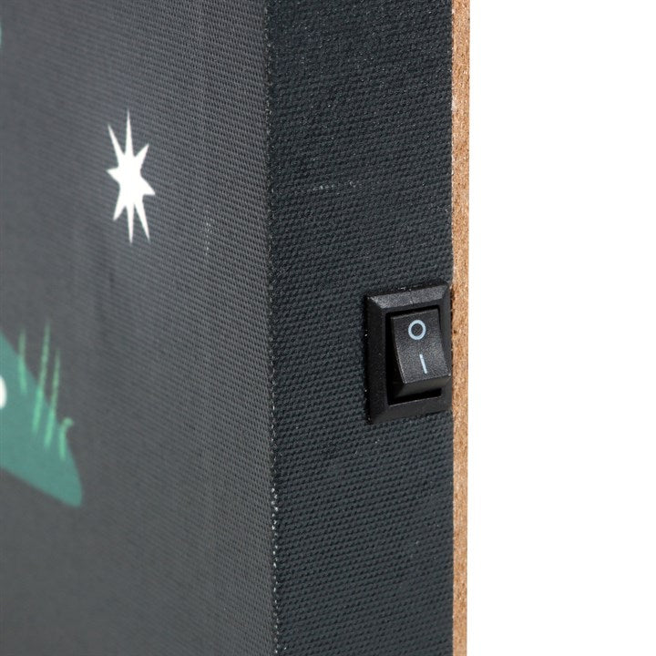 Gnome Sweet Gnome Light Up Canvas Plaque 30cm