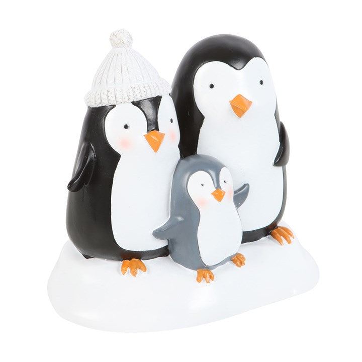 Penguin Family Resin Ornament 13cm