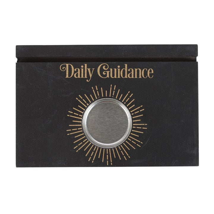 Black Daily Guidance Tarot Card Stand Tealight Holder 15cm