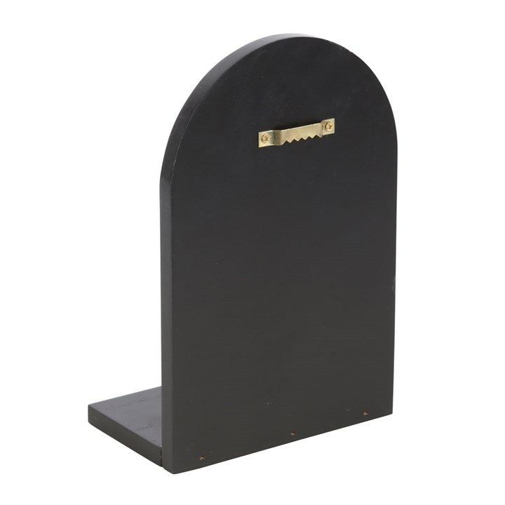 Black Triple Moon Incense Holder Shelf 18.5cm