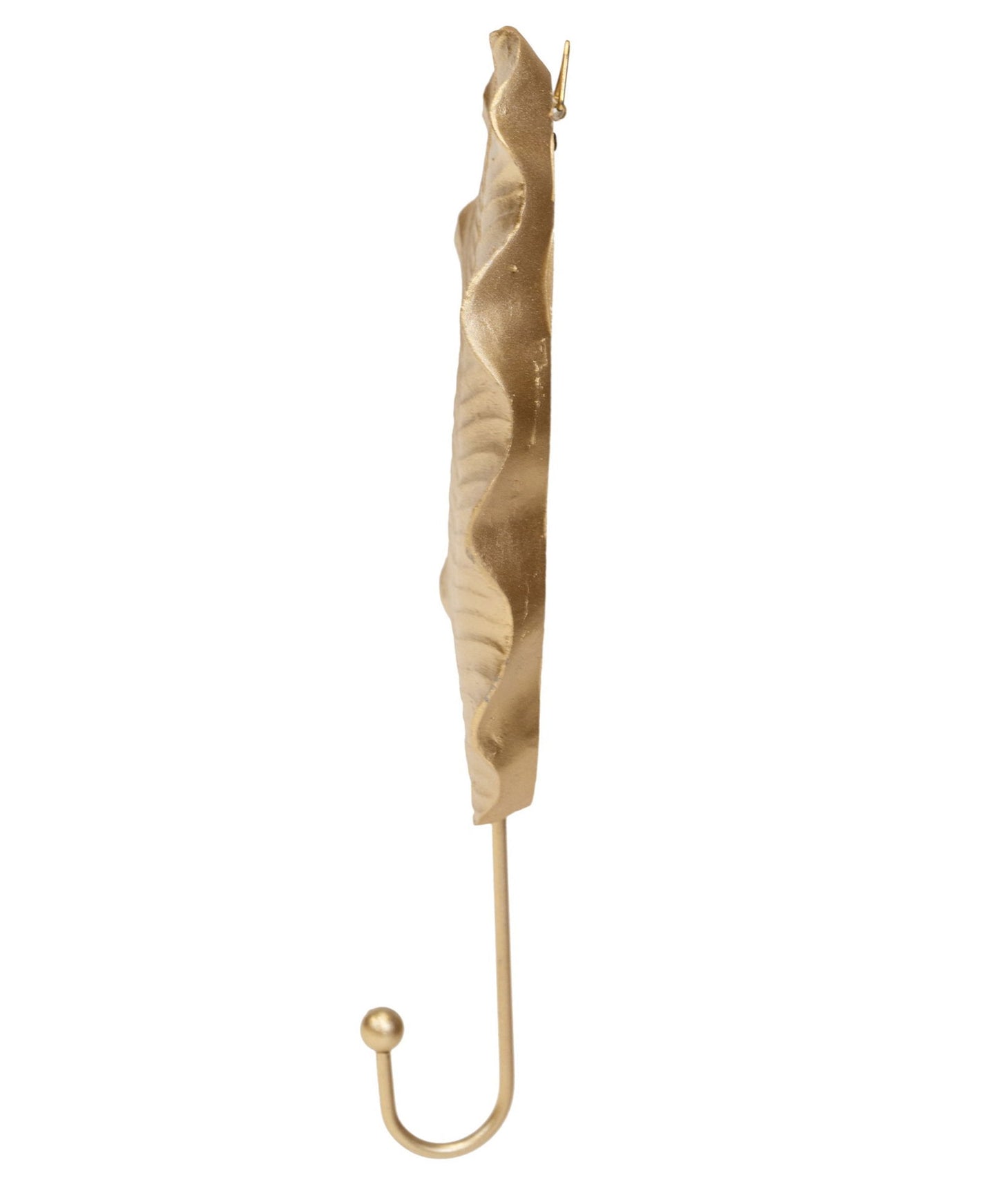 Gold Leaf Wall Hook 27cm