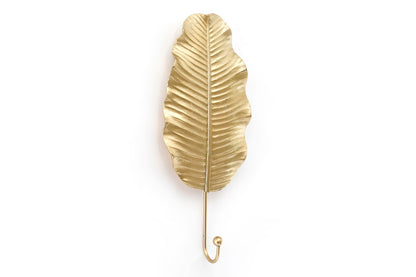 Gold Leaf Wall Hook 27cm