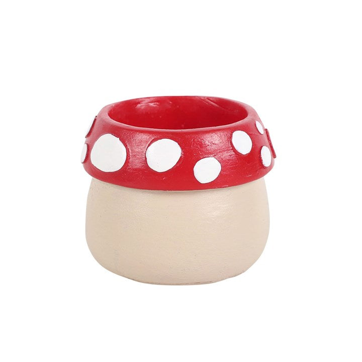 Mushroom House Resin Tealight Holder 4.5cm
