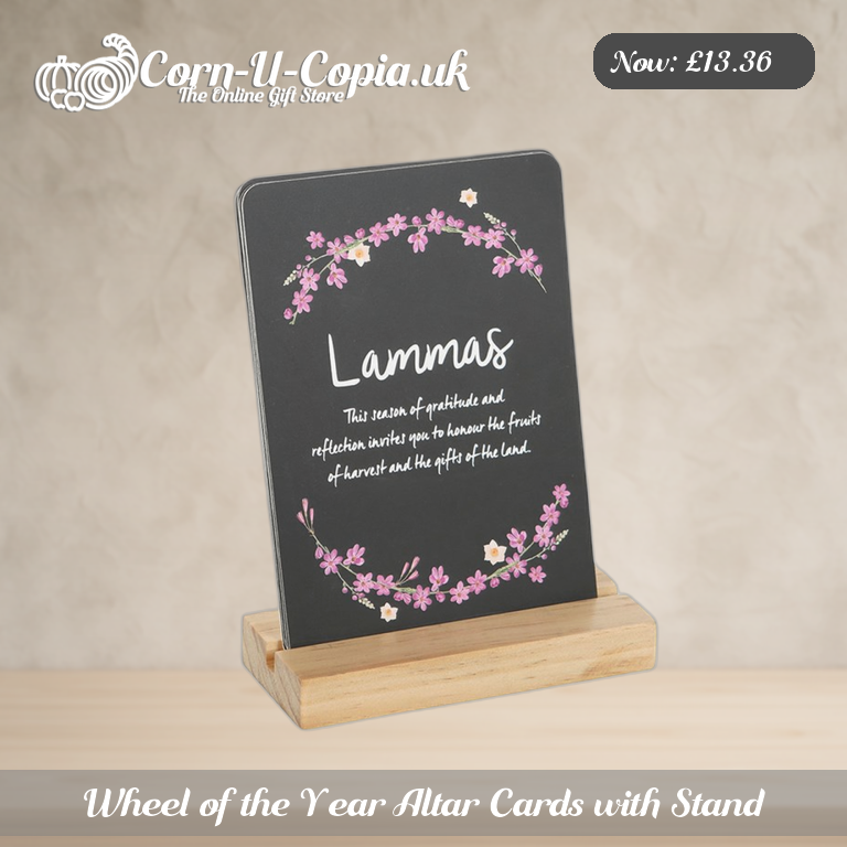 Wheel of the Year Altar Cards with Stand Ad 1