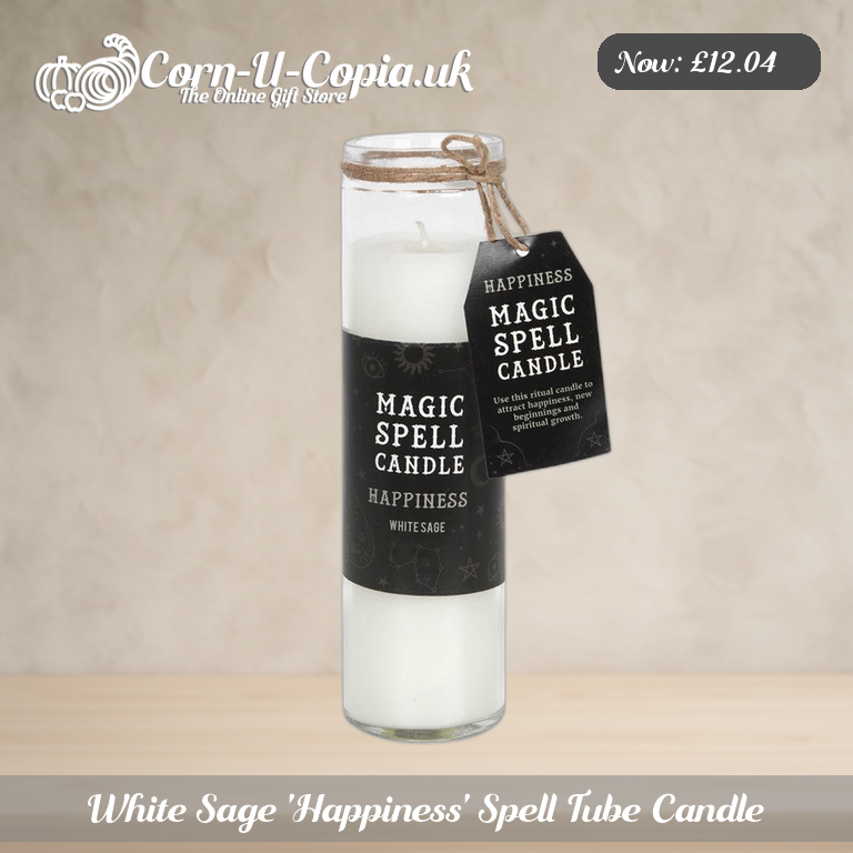 White Sage 'Happiness' Spell Tube Candle Ad 1