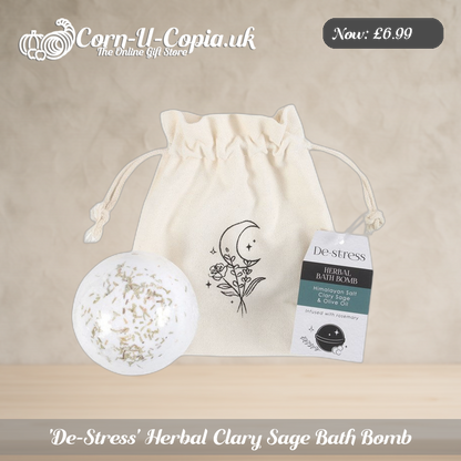 'De-Stress' Herbal Clary Sage Bath Bomb Ad 1