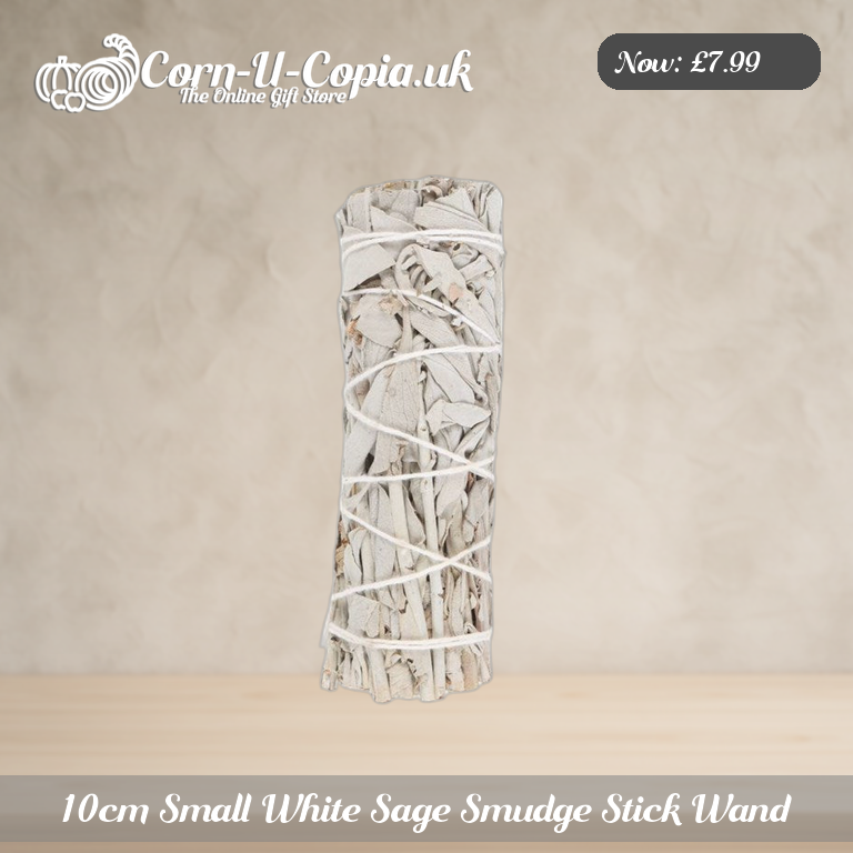 10cm Small White Sage Smudge Stick Wand Ad 1