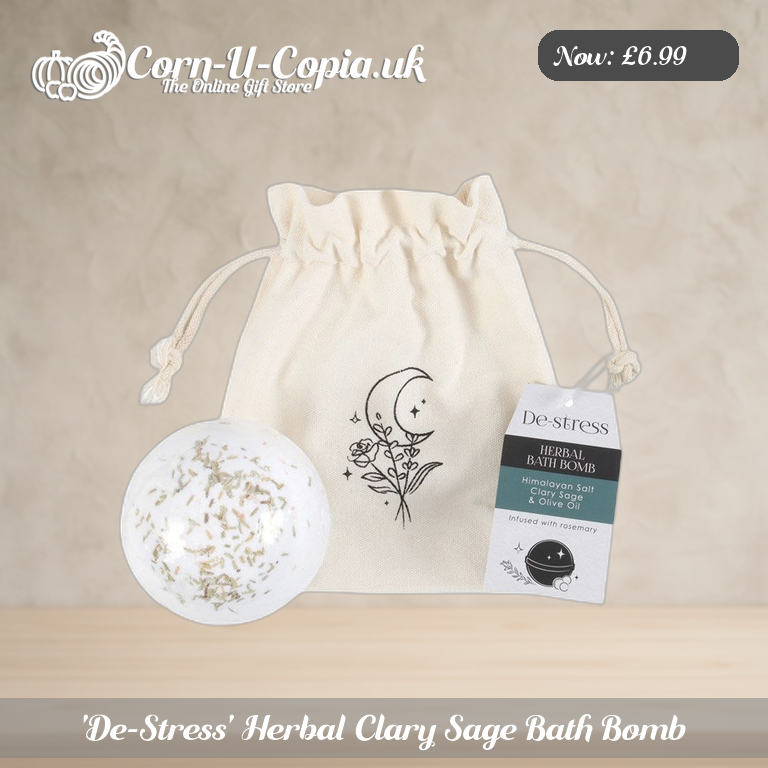'De-Stress' Herbal Clary Sage Bath Bomb Ad 1