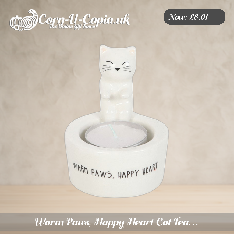 Warm Paws, Happy Heart Cat Tea… Ad 1
