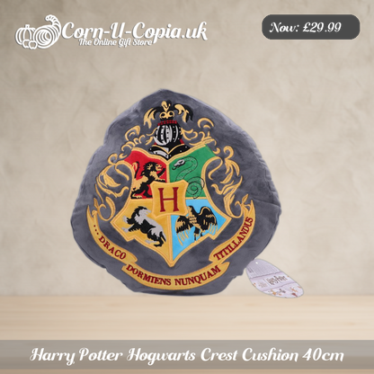 Harry Potter Hogwarts Crest Cushion 40cm Ad 1