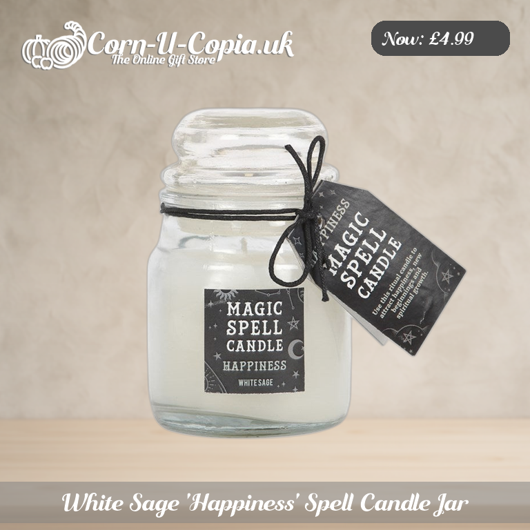 White Sage 'Happiness' Spell Candle Jar Ad 1