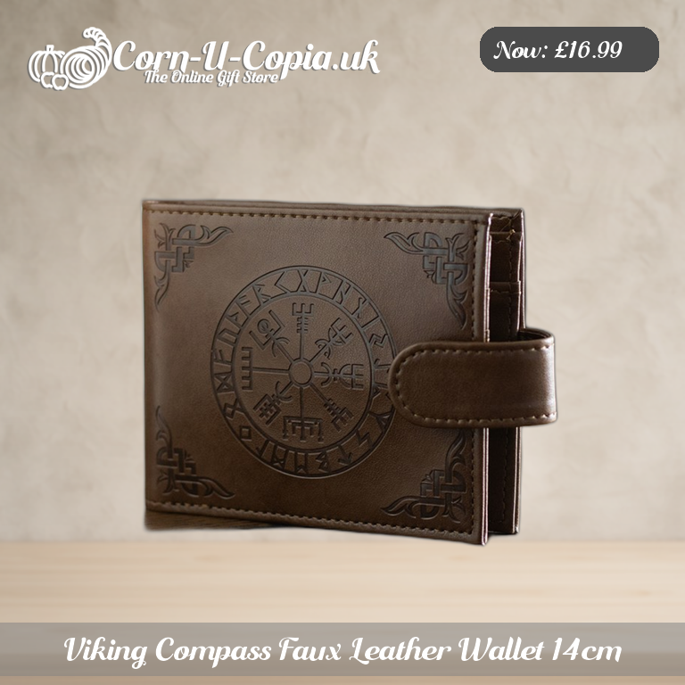 Viking Compass Faux Leather Wallet 14cm Ad 1
