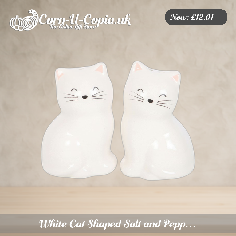 White Cat Shaped Salt and Pepp… Ad 1